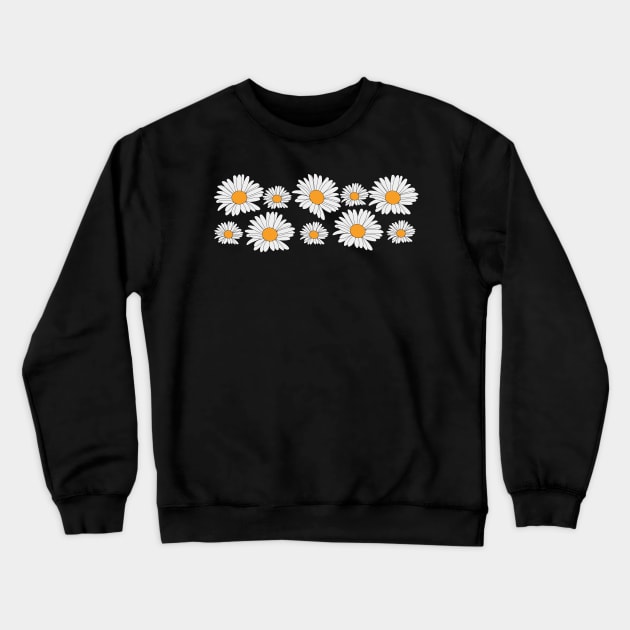 Daisies as stripes Crewneck Sweatshirt by Guth